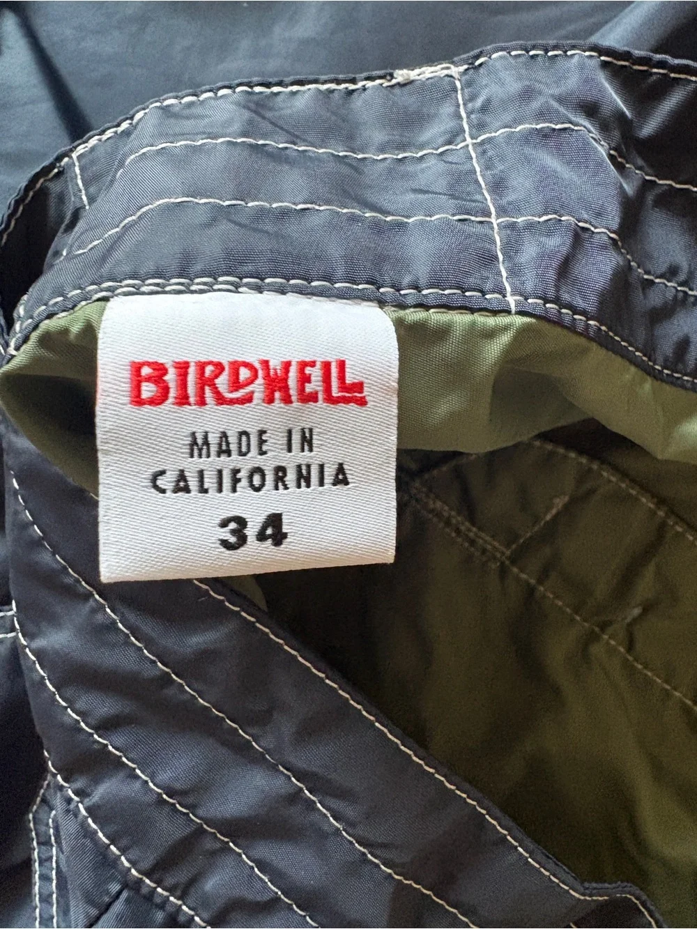 Birdwell Beach Britches 310 Board Blue Horizontal Stripes California Size 34